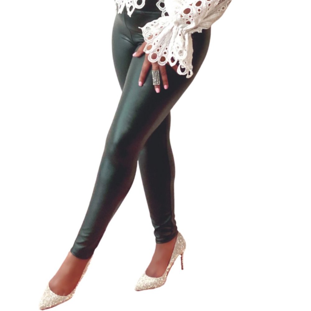 Just Skin Faux Leather Leggings